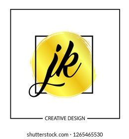 Initial Letter JK Logo Template Design