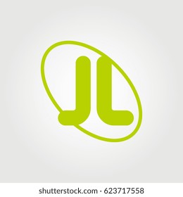 initial letter jl logo green on white background