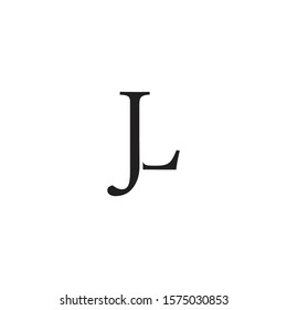 Initial letter jl logo template design