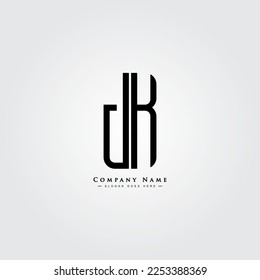 Initial Letter JM Logo - Simple Business Logo for Alphabet J and M