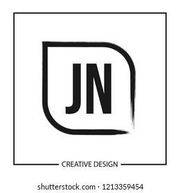 Initial Letter JN Logo Template Design