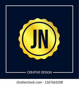 Initial Letter JN Logo Template Design