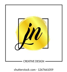 Initial Letter JN Logo Template Design