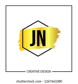 Initial Letter JN Logo Template Design