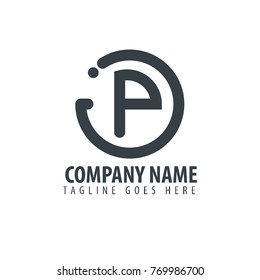 Initial Letter JP Design Logo