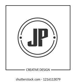 Initial Letter JP Logo Template Design