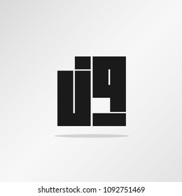 Initial Letter JQ Logo Template