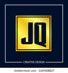 Initial Letter JQ Logo Template Design
