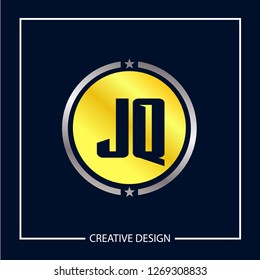 Initial Letter JQ Logo Template Design