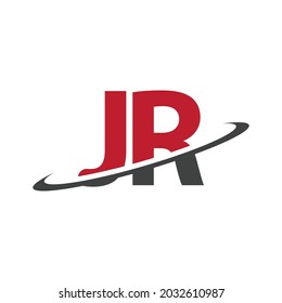 Initial Letter JR Logo Design Template. Modern Logo Combination Letter J With Letter R