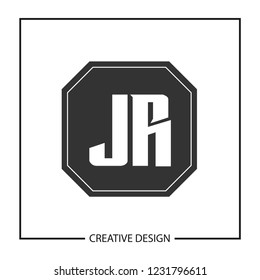 Initial Letter JR Logo Template Design