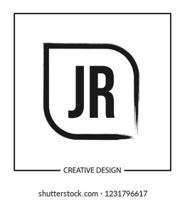 Initial Letter JR Logo Template Design