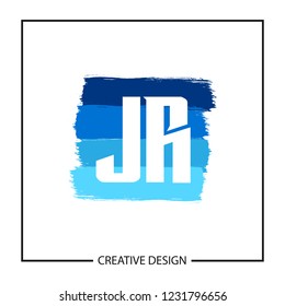 Initial Letter JR Logo Template Design