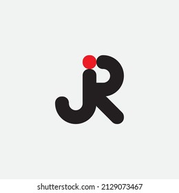 Initial letter JR monogram logo.