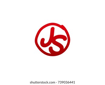 The initial letter JS handwritten logo
