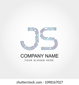 Initial Letter JS Logo Design