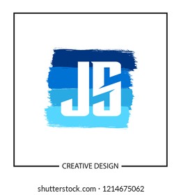 Initial Letter JS Logo Template Design