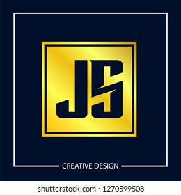 Initial Letter Js Logo Template Design Stock Vector (Royalty Free ...