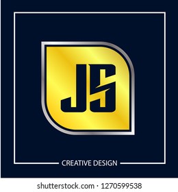 Initial Letter Js Logo Template Design Stock Vector (royalty Free 