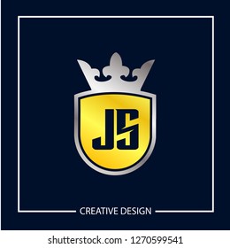 Initial Letter JS Logo Template Design