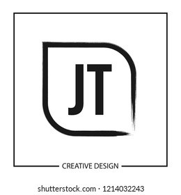 Initial Letter JT Logo Template Design