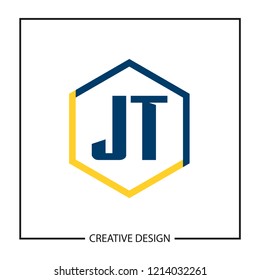 Initial Letter JT Logo Template Design