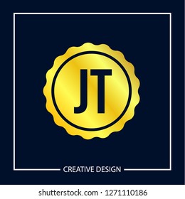 Initial Letter JT Logo Template Design