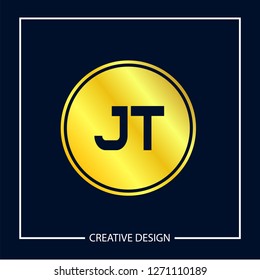 Initial Letter JT Logo Template Design