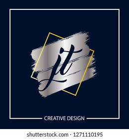 Initial Letter JT Logo Template Design