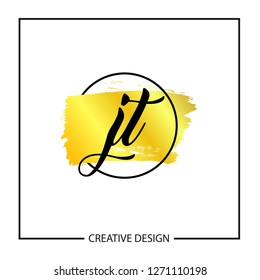 Initial Letter JT Logo Template Design