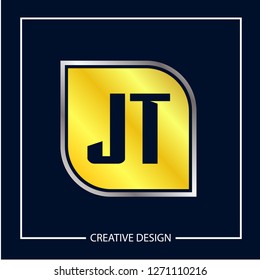 Initial Letter JT Logo Template Design