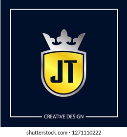 Initial Letter JT Logo Template Design