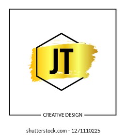 Initial Letter JT Logo Template Design