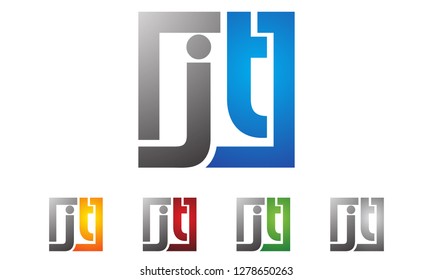 initial letter JT logotype company name , modern logo concept. vector logo for business and company identity.