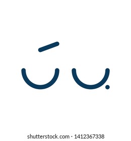 Initial letter ju minimalist typographic art monogram shape business brand identity logo, deep blue color on white background.