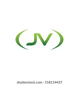 initial letter JV brackets uppercase logo green vector element template design