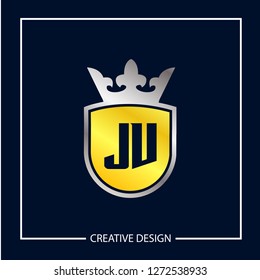 Initial Letter JV Logo Template Vector Design
