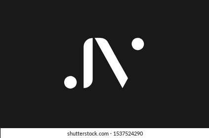 Initial Letter JV uppercase modern logo design template elements