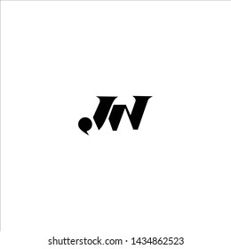 initial letter JW logotype company name