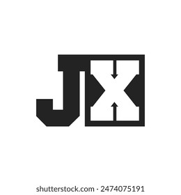 Initial Letter JX Logo Design Template. JX Logo