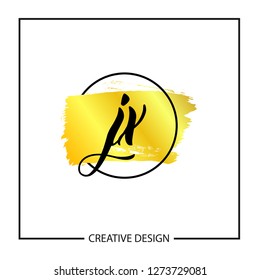 Initial Letter JX Logo Template Design