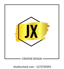 Initial Letter JX Logo Template Design