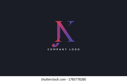 Initial Letter JX or XJ Logo Design vector Template. Creative Abstract JX Logo Design Vector Illustration