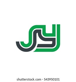 Initial Letter JY SY Linked Design Logo