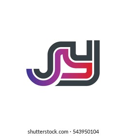 Initial Letter JY SY Linked Design Logo