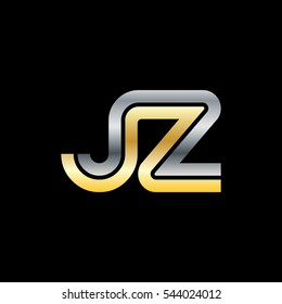 Initial Letter JZ JR Linked Design Logo Company