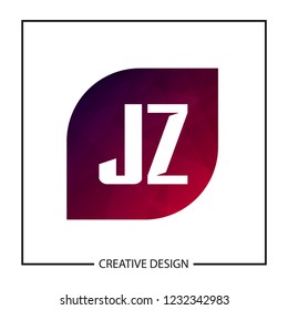 Initial Letter JZ Logo Template Design