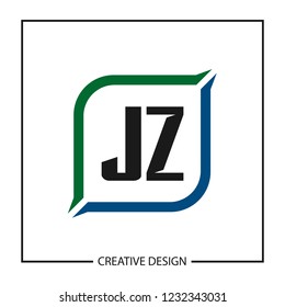 Initial Letter JZ Logo Template Design