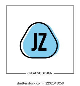 Initial Letter JZ Logo Template Design