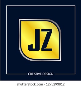 Initial Letter JZ Logo Template Design